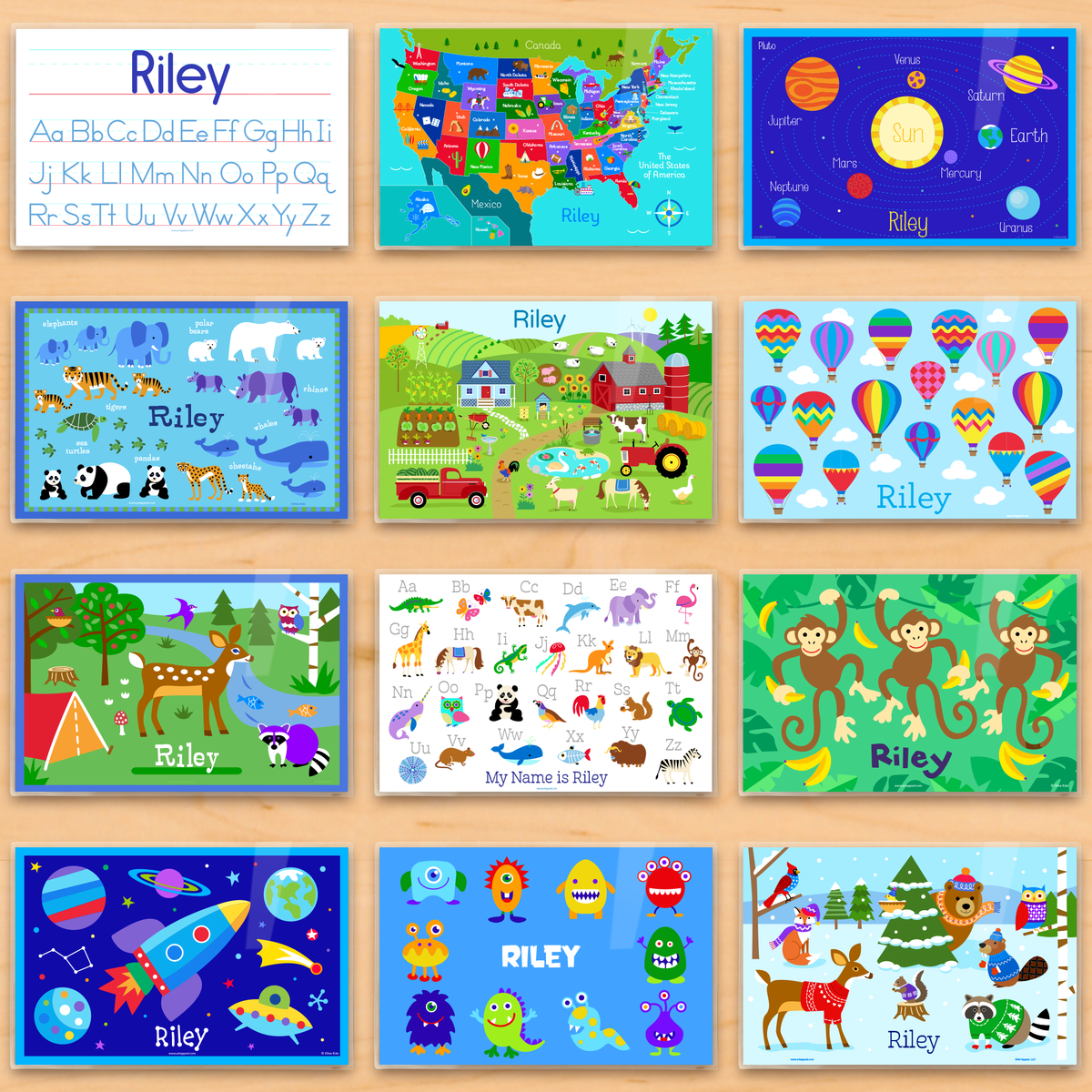 Arts and Crafts Personalized Kids Placemat – Art Appeel